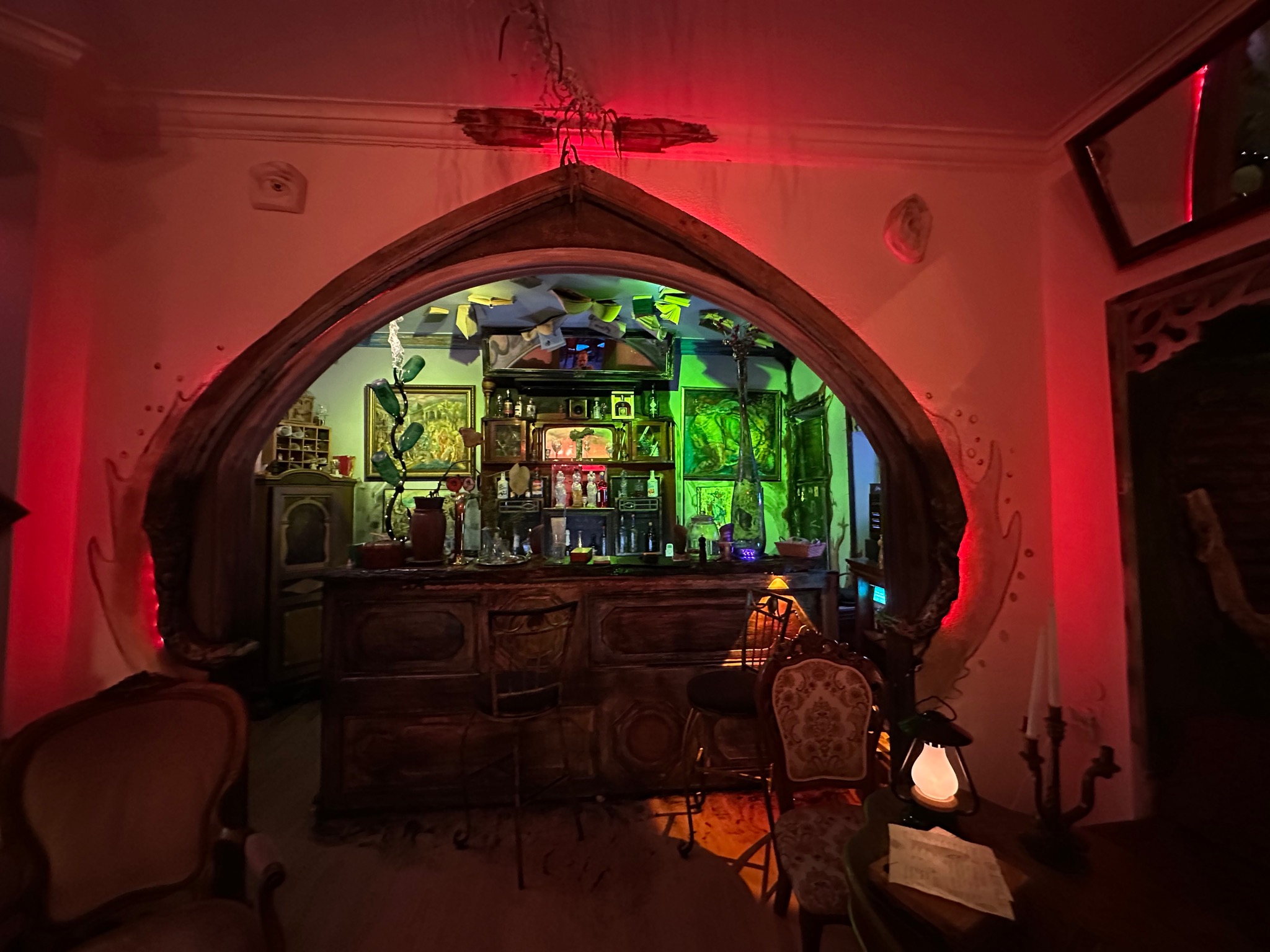 Arched bar room at Impulse