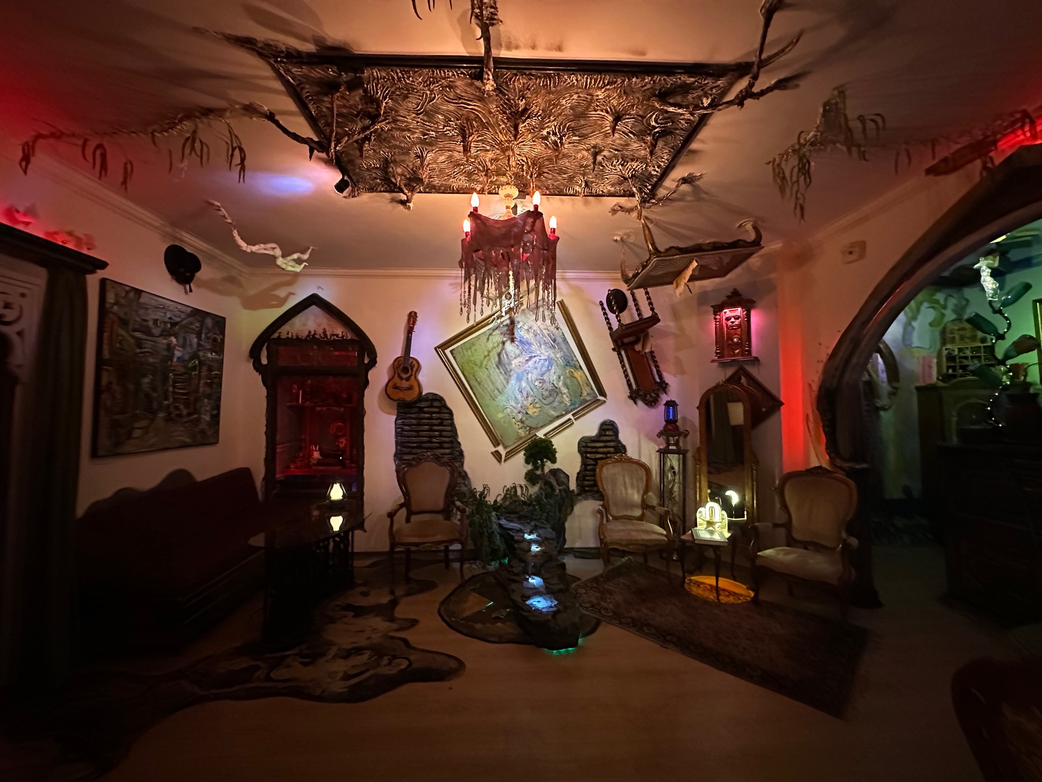 Art-filled room inside Impulse